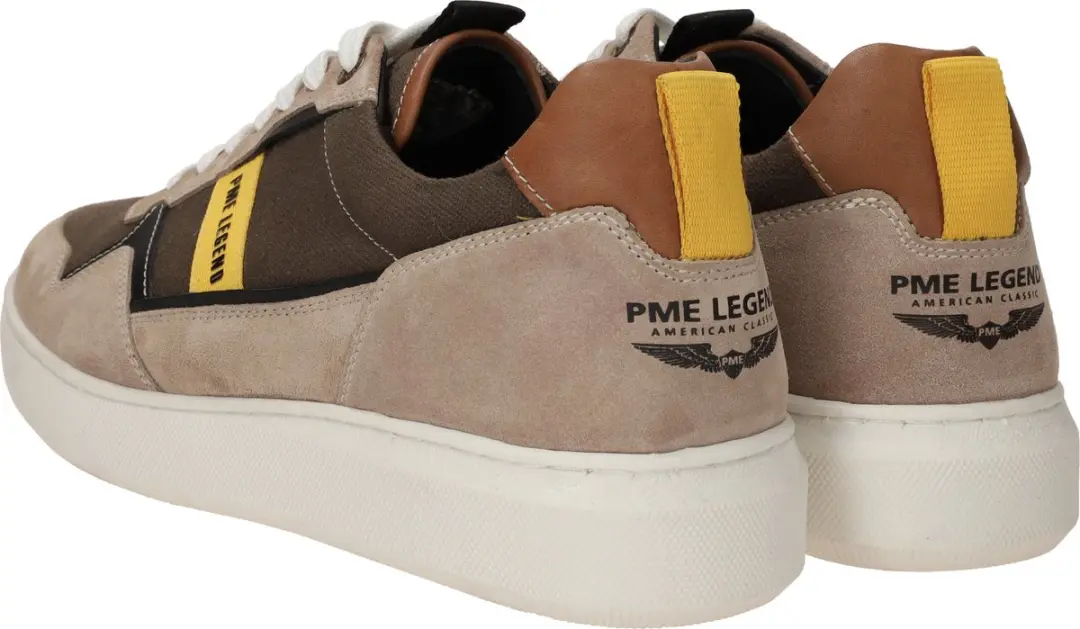 PME Legend Deltar Heren Sneakers - Espresso Beige - Maat 43 - afbeelding 5 van 6