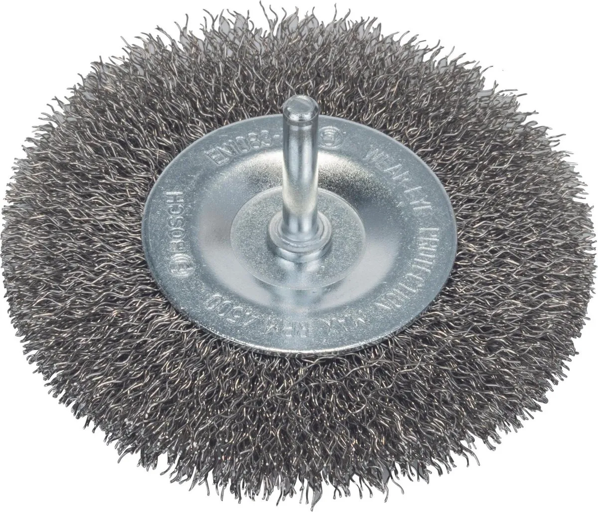 Bosch Professional 6mm Schijfborstel 100mm - Gegalvaniseerd RVS - Zilver