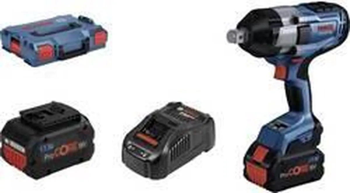 Bosch Professional GDS 18V-1050 H Slagmoersleutel - 2x 5.5Ah accu's