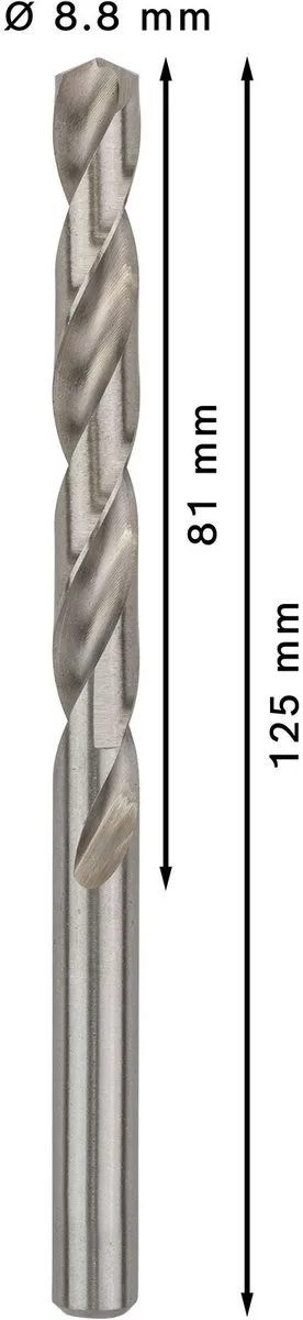 Bosch Professional ST. LINE HSS-G 8.8mm Metaalboor - 5 Stuks
