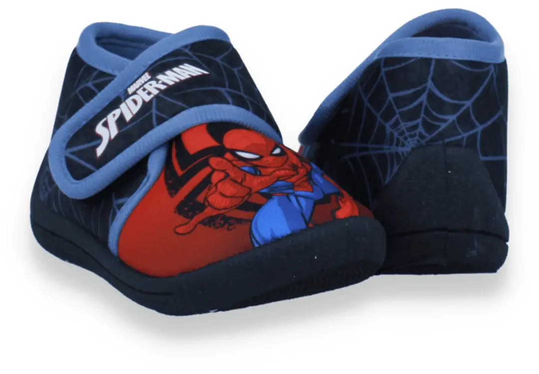 Spiderman Jongens Pantoffel Zwart/grijs