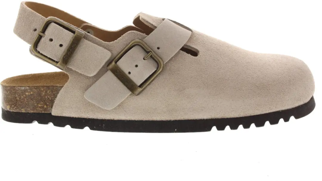 Heren Slippers & Muilen Scholl Scholl Olivier Backstrap Dark Beige