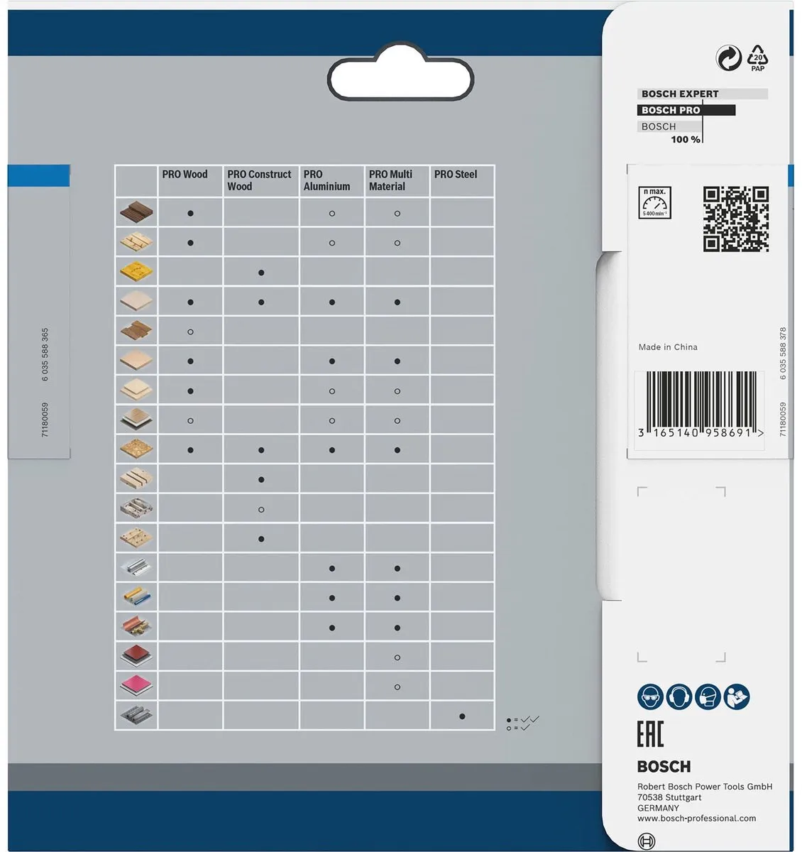 Bosch Professional Steel Accuzaagblad 140x1,6x20mm