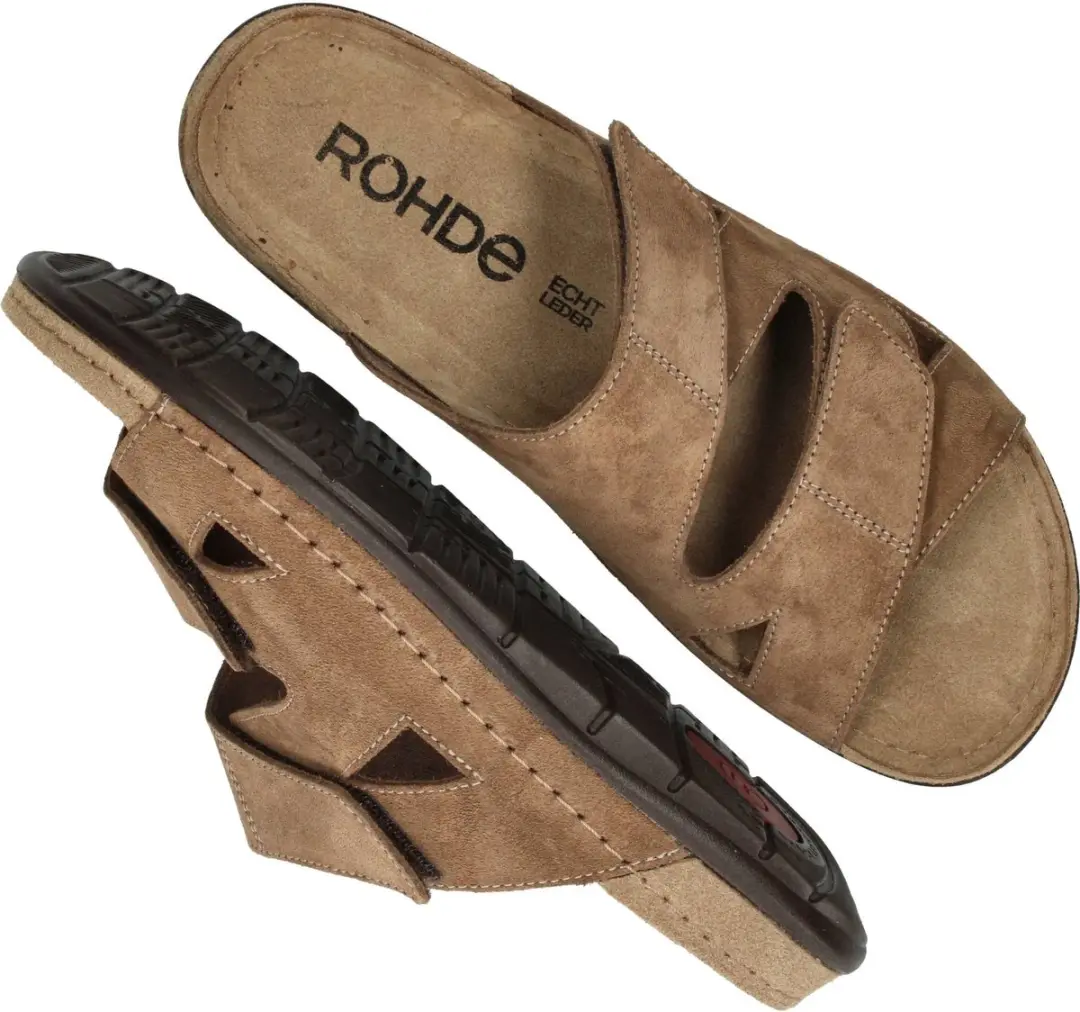 Rohde Slippers Heren Slides - Beige Maat 41 - afbeelding 3 van 6