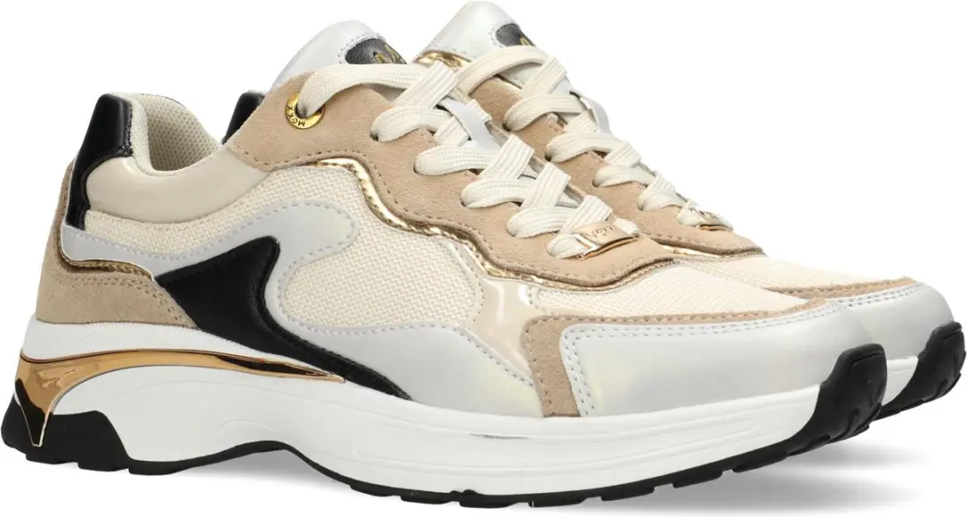 Mexx Portia Love Dames Sneakers - Bruin/Zwart - afbeelding 4 van 6