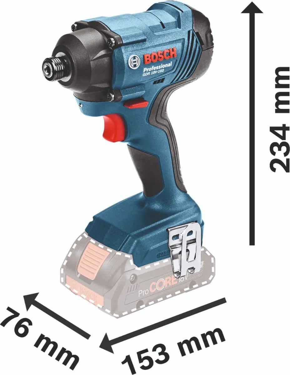 Bosch Professional GDR 18V-160 Accu-Klopboorschroevendraaier