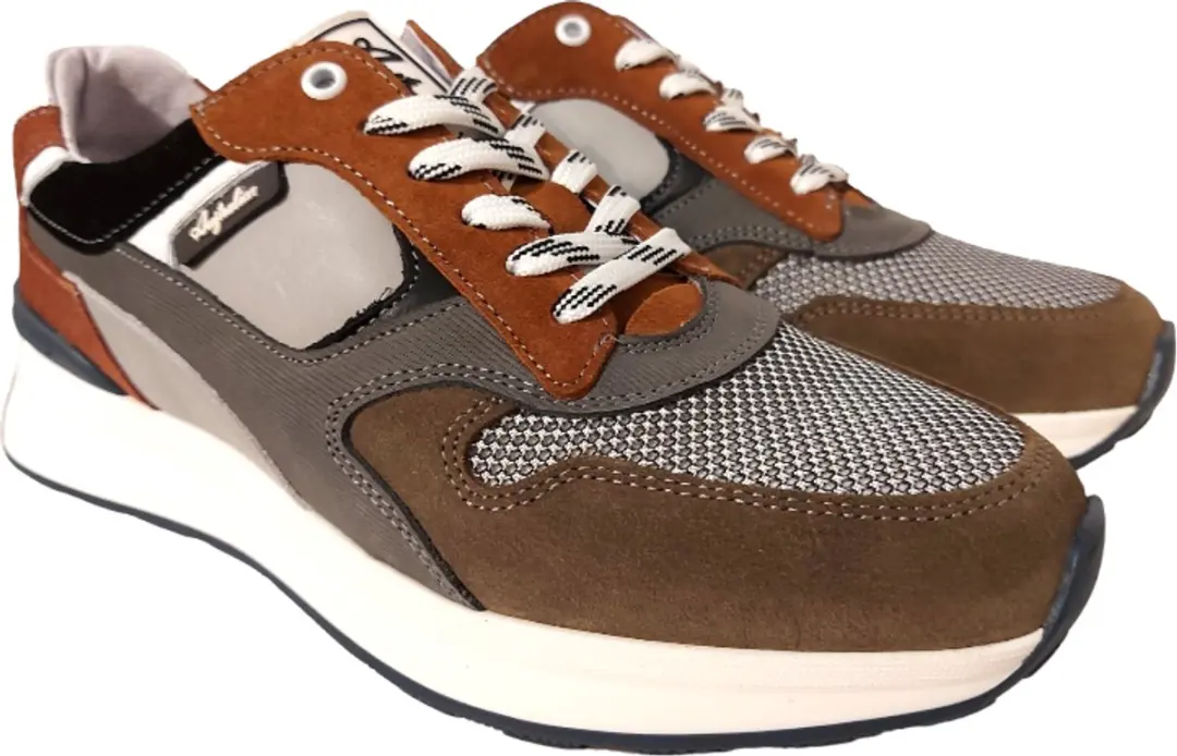 Australian Sneaker Kyoto Grey Leather 15.1651.01-K16 Grey Combi