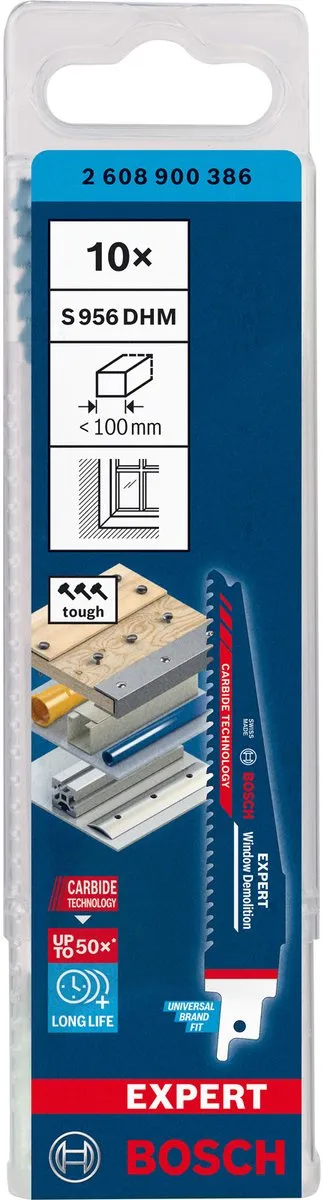 Bosch Professional S956DHM Reciprozaagblad - 10 Stuks
