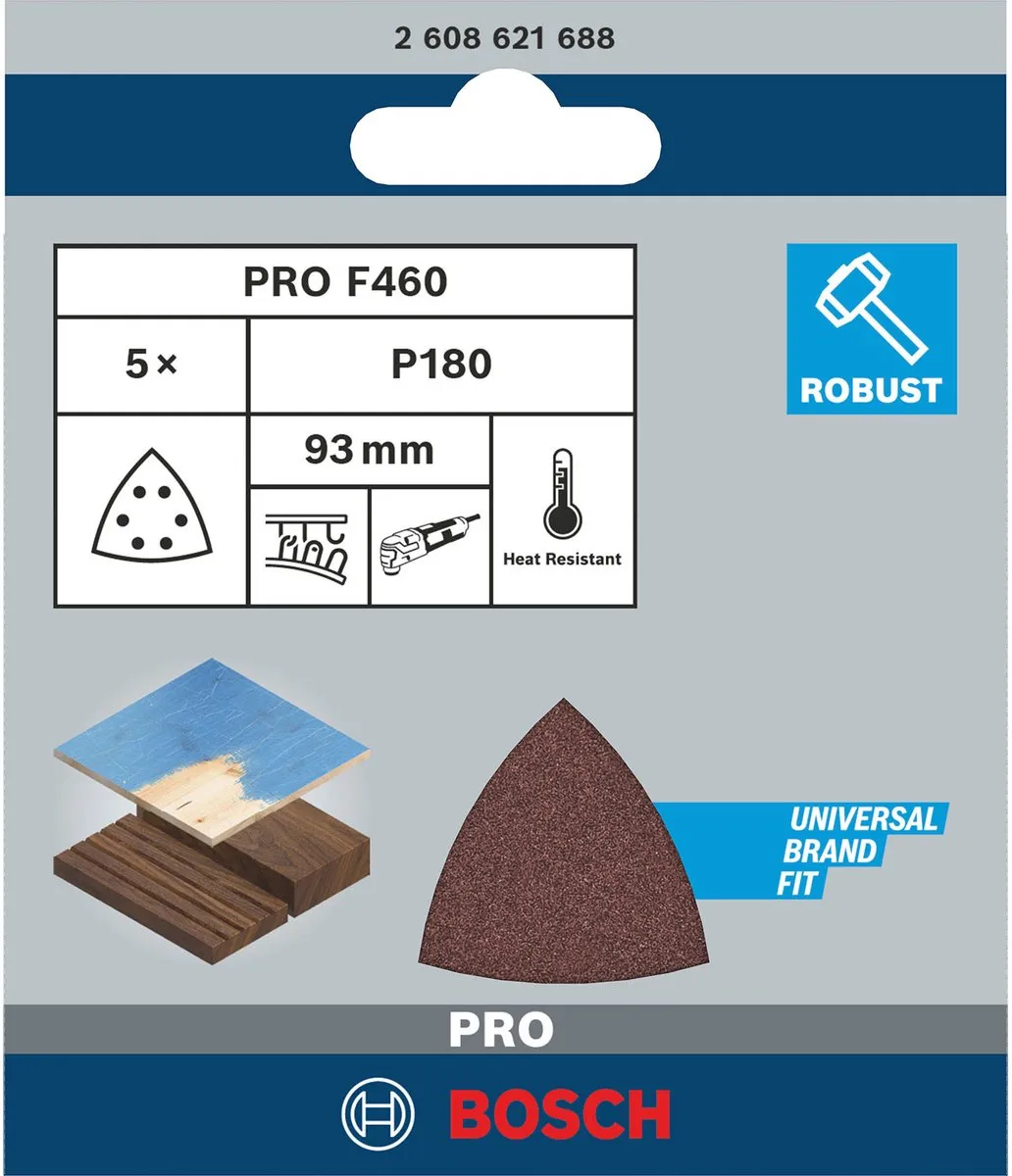 Bosch Professional PRO F460 Schuurvel 93x93mm