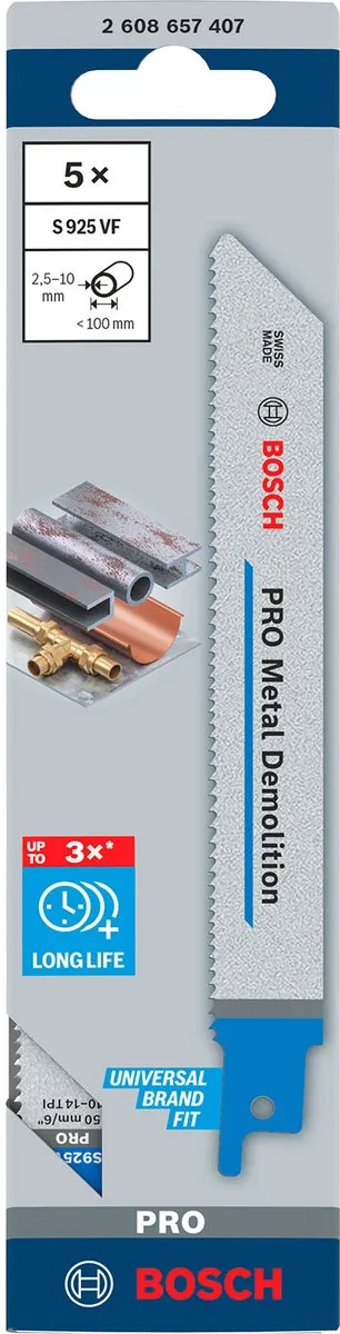 Bosch Professional REC S925VF 5 Metaal Zaagbladen - 5 Stuks