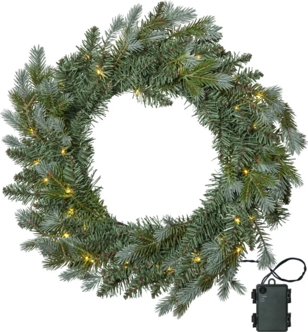 Kerstkrans Greyland met 40 LEDs