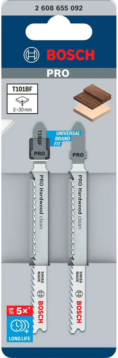 Bosch Professional T101BF Decoupeerzaagbladen Hout - 2 Stuks