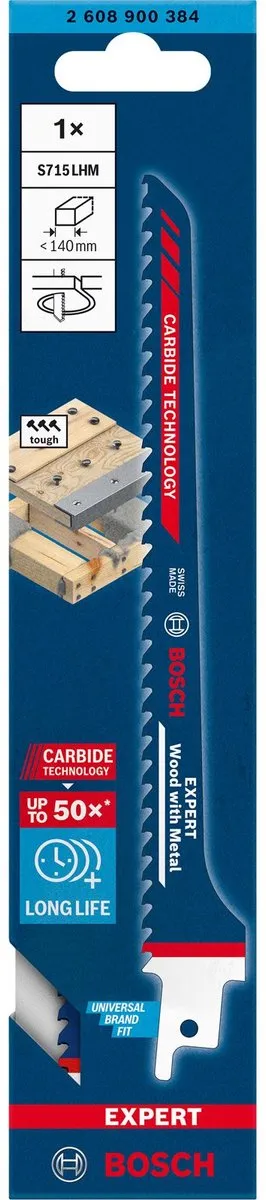 Bosch Professional EXPERT S715LHM Zaagblad - Hout/Metalen - 1 Stuk