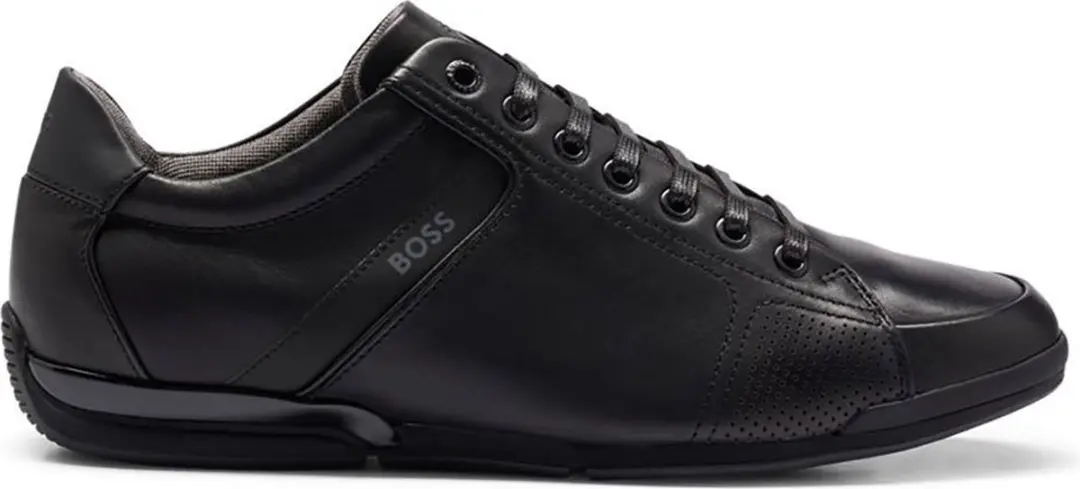 BOSS Saturn Lowp Lage Sneakers - Zwart - Maat 46 - afbeelding 6 van 6
