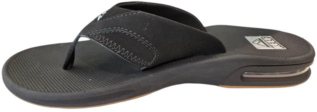 Reef Fanningblack Teenslipper - Zwart/Zilver - Maat 45 - afbeelding 5 van 6