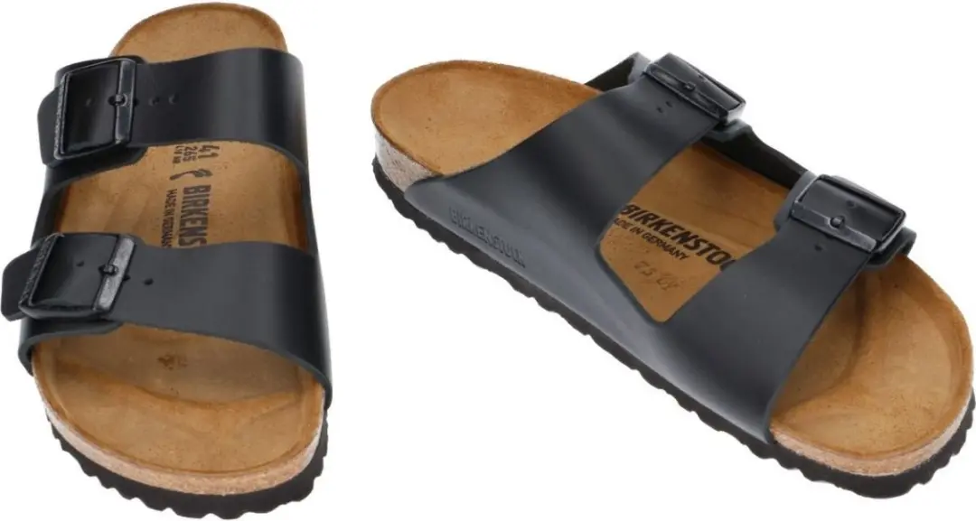 Birkenstock Arizona Slippers Narrow-fit 45 - Zwart Leer - afbeelding 4 van 6