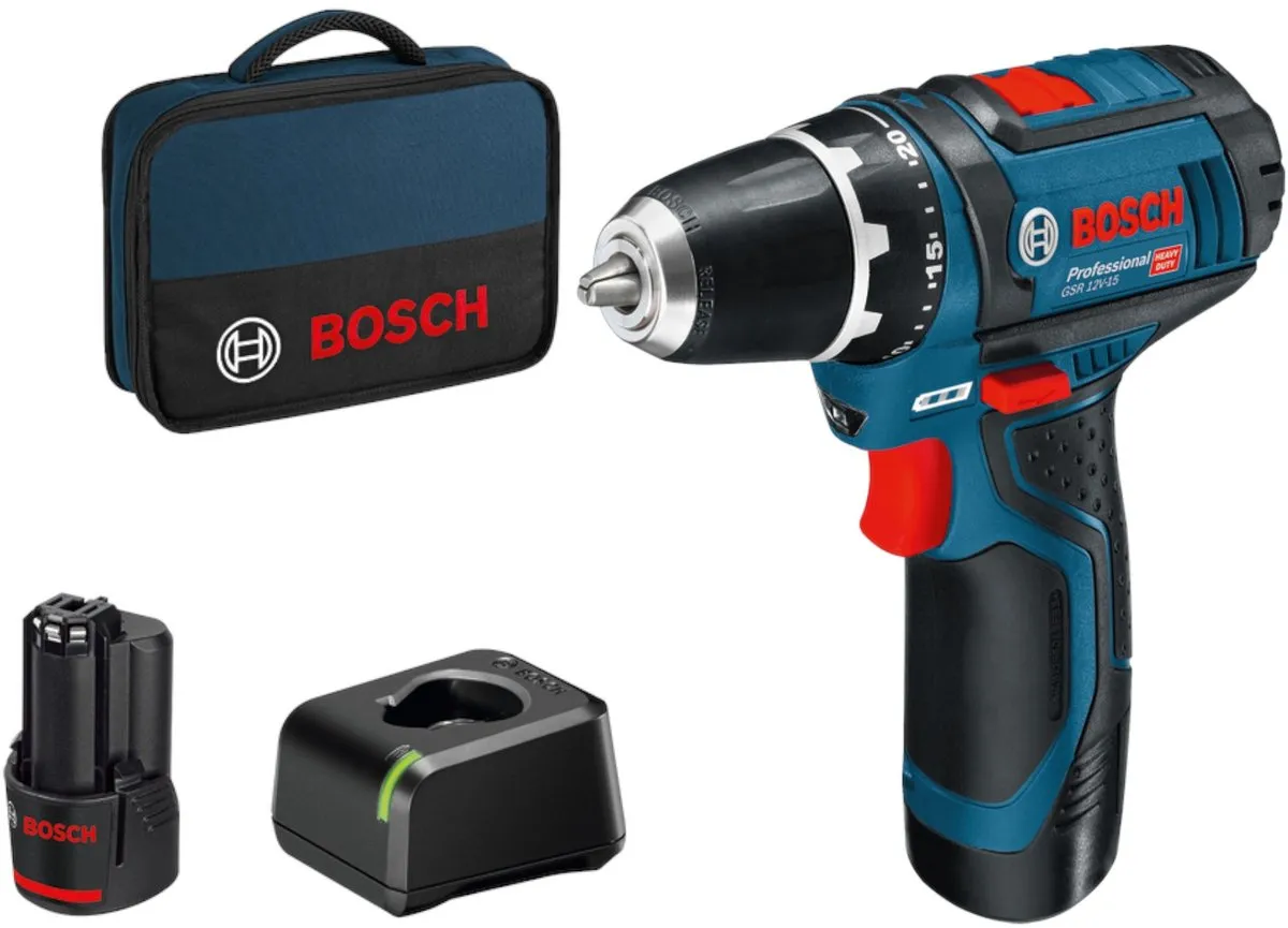 Bosch Professional GSR 12V-15 Accu Schroefboormachine