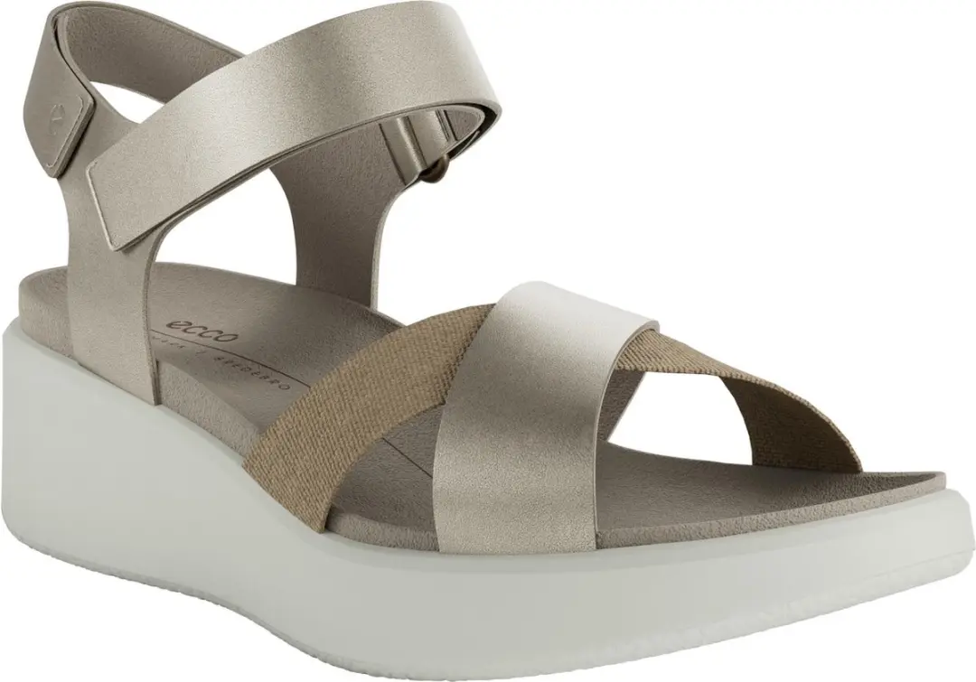 ECCO Flowt Wedge LX Sandalen - Geel - afbeelding 2 van 6