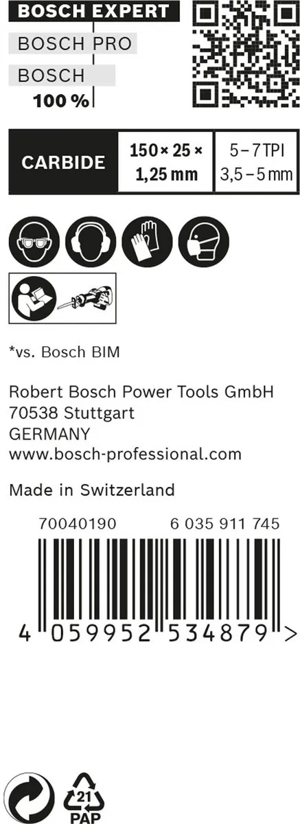 Bosch Professional S967XHM Reciprozaagblad - 10 Stuks - Metaal/Demontage - afbeelding 4 van 5