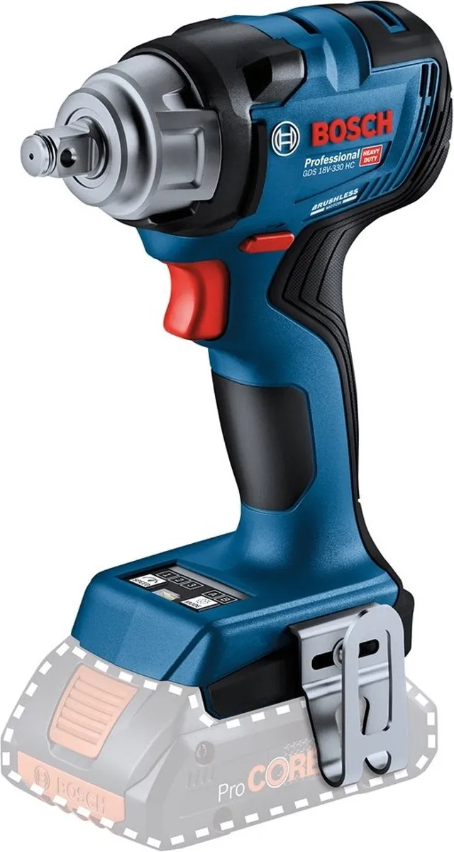 Bosch Professional GDS 18V-330 HC Slagmoersleutel 330Nm - 1/2" - 18V