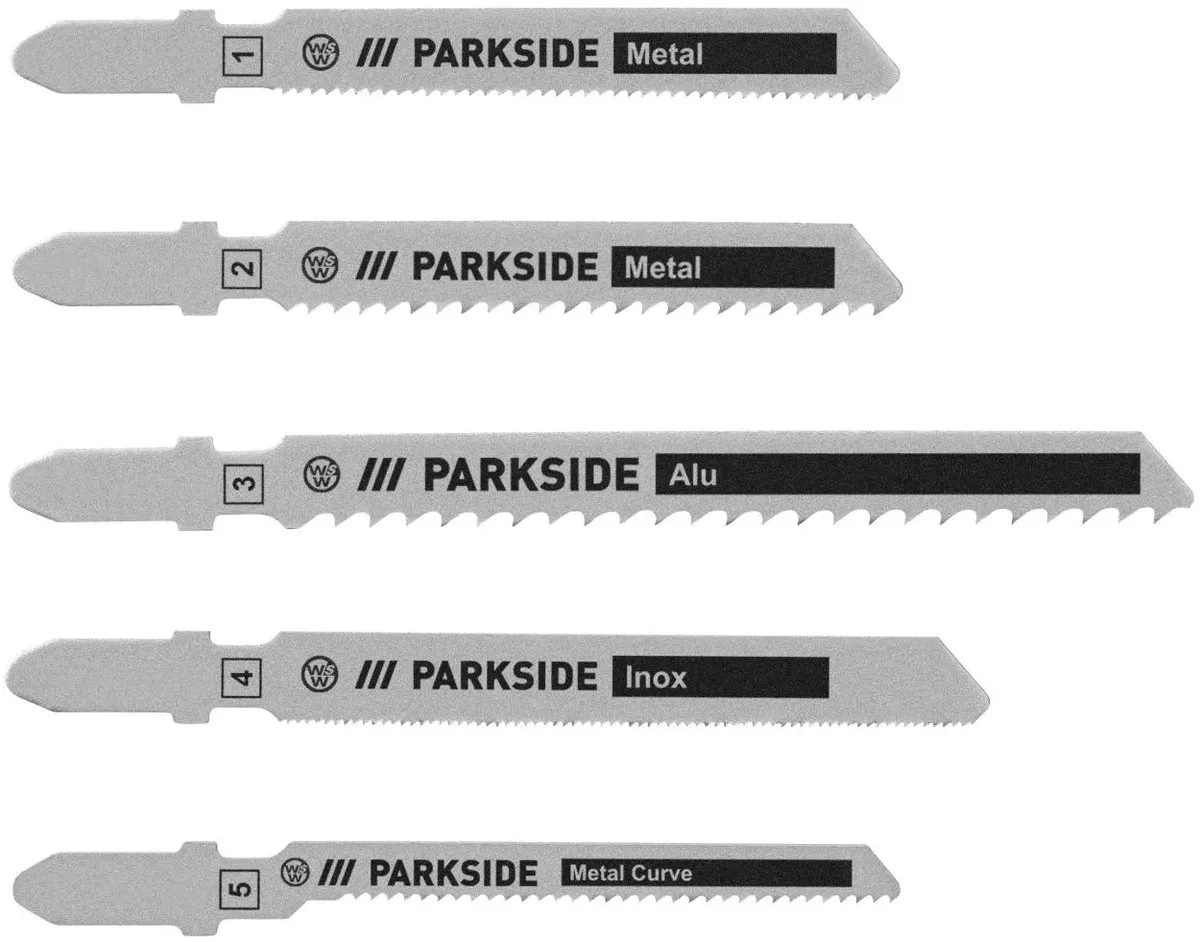 Parkside Decoupeerzaagbladen Metaal 5 Stuks