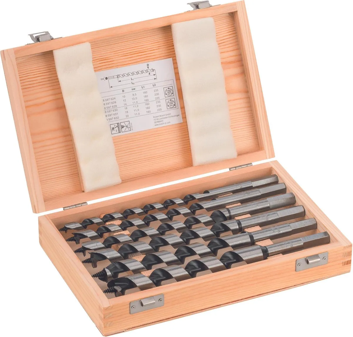 Bosch Professional PRO Wood Slangenboorset 6-delig