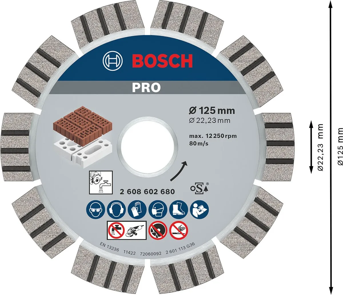Bosch Professional Diamantschijf 125mm 22.2mm - Beton