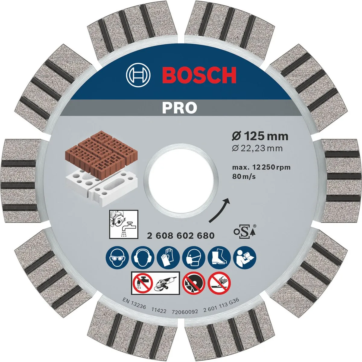 Bosch Professional Diamantschijf 125mm 22.2mm - Beton - afbeelding 6 van 6