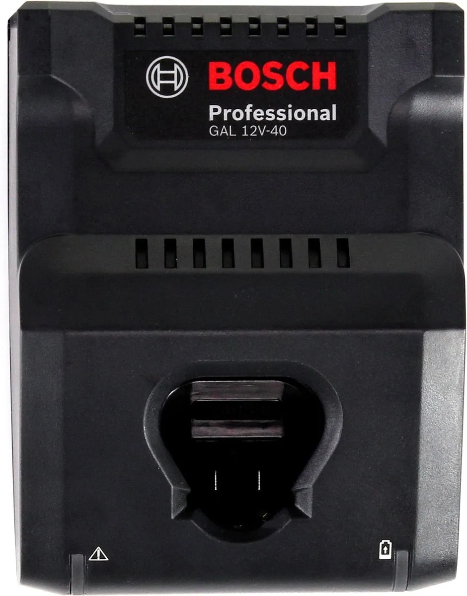 Bosch GAL 12V-40 + 2x GBA 12V 6.0Ah Snellader met accu's
