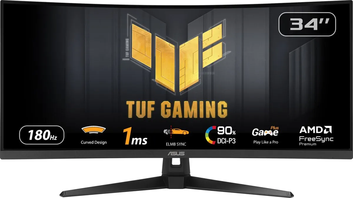 ASUS TUF Gaming VG34VQ3B Ultrawide Monitor 34