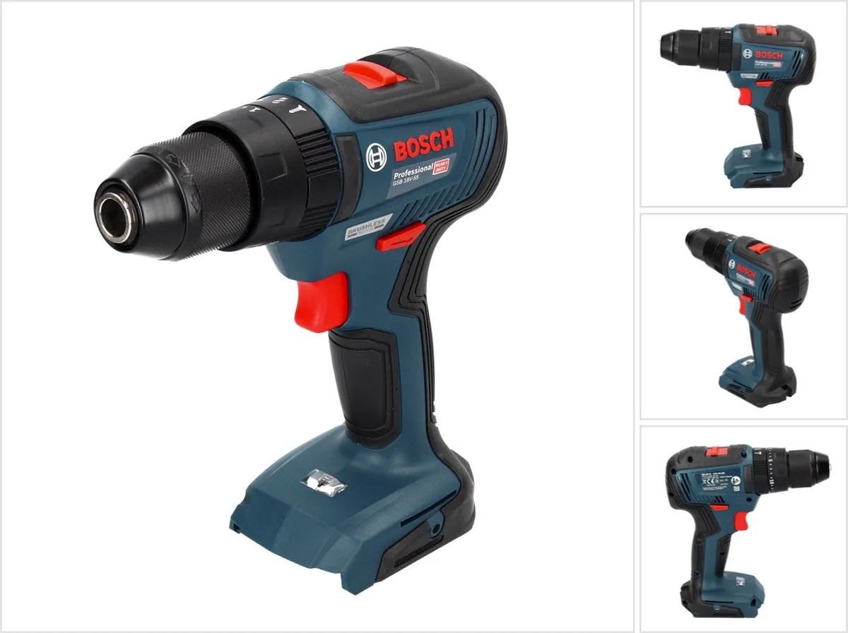 Bosch Professional GSB 18V-55 Klopboorschroefmachine - Losse Body