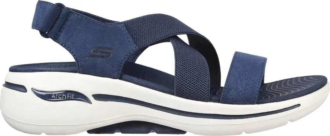 Skechers Go Walk Arch Fit Zandal - Tre - Dames Sandalen - Navy