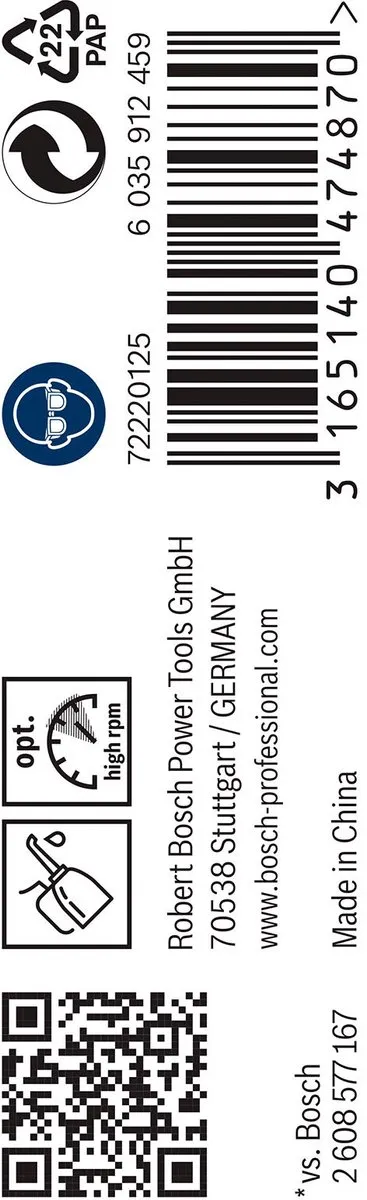 Bosch Professional ST. LINE 3.4mm HSS-G Boorbit - 10 Stuks