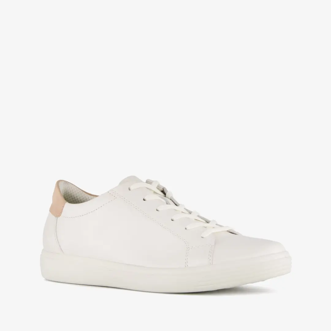 ECCO Soft Classic dames veterschoenen - Wit - Maat 43