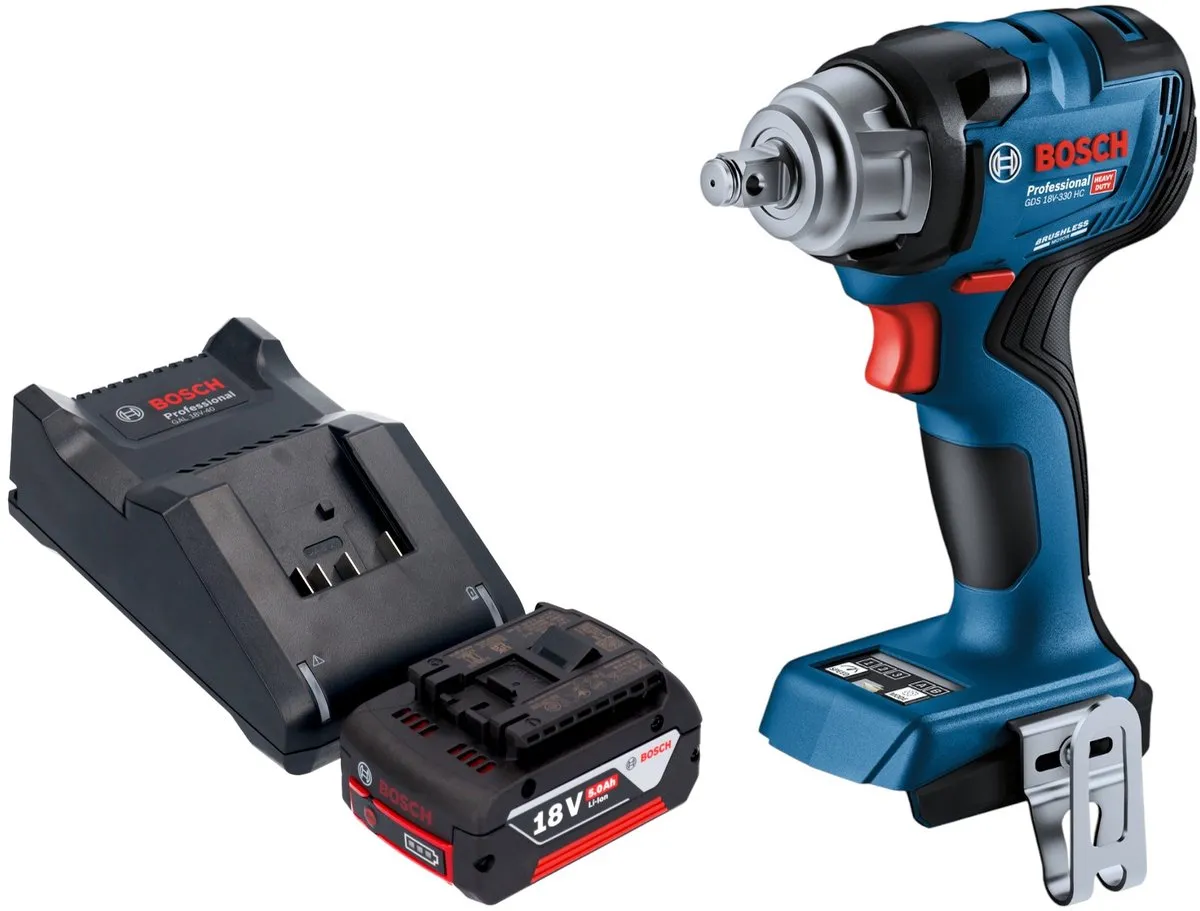 Bosch Professional GDS 18V-330 HC Accu-slagmoersleutel 330Nm