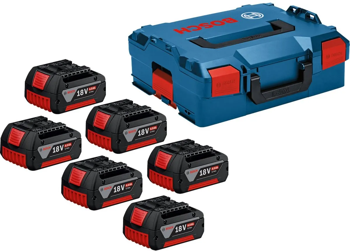 Bosch Professional GBA 18V 4.0Ah Accu Set 6-delig