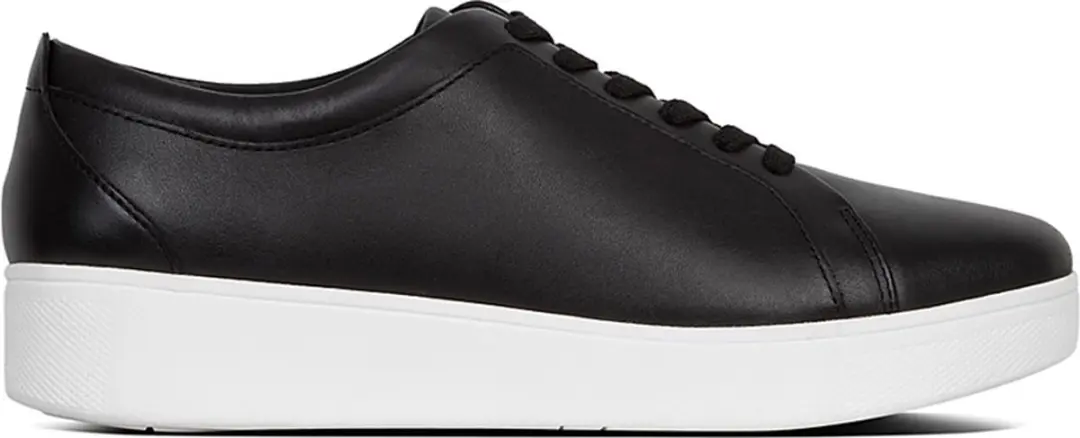 FitFlop Rally sneakers leather ZWART