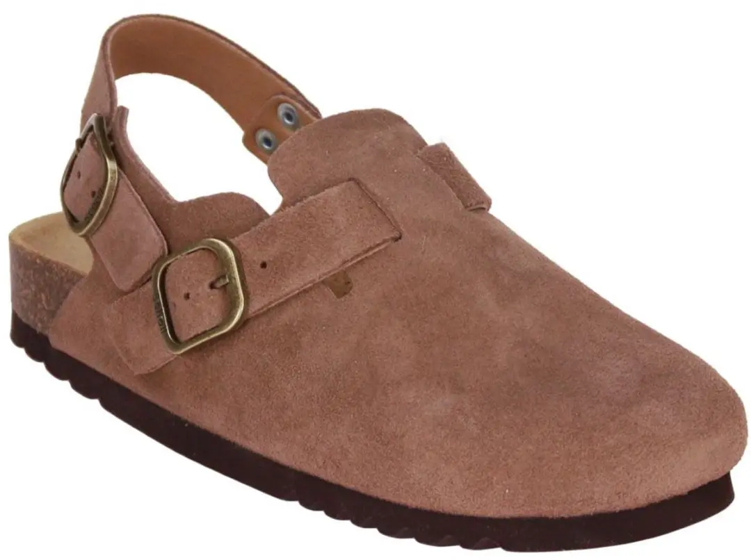 Klomp Scholl Women Fae Backstrap Taupe-Schoenmaat 40