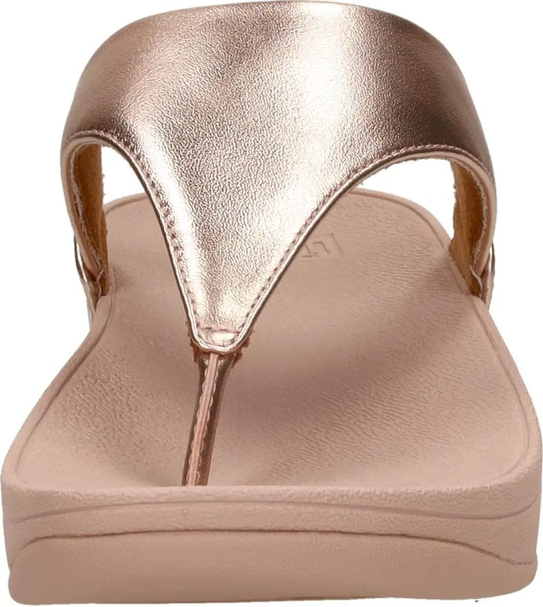 FitFlop Lulu Leather Teenslippers Rosé-goud - Maat 43 - afbeelding 6 van 6