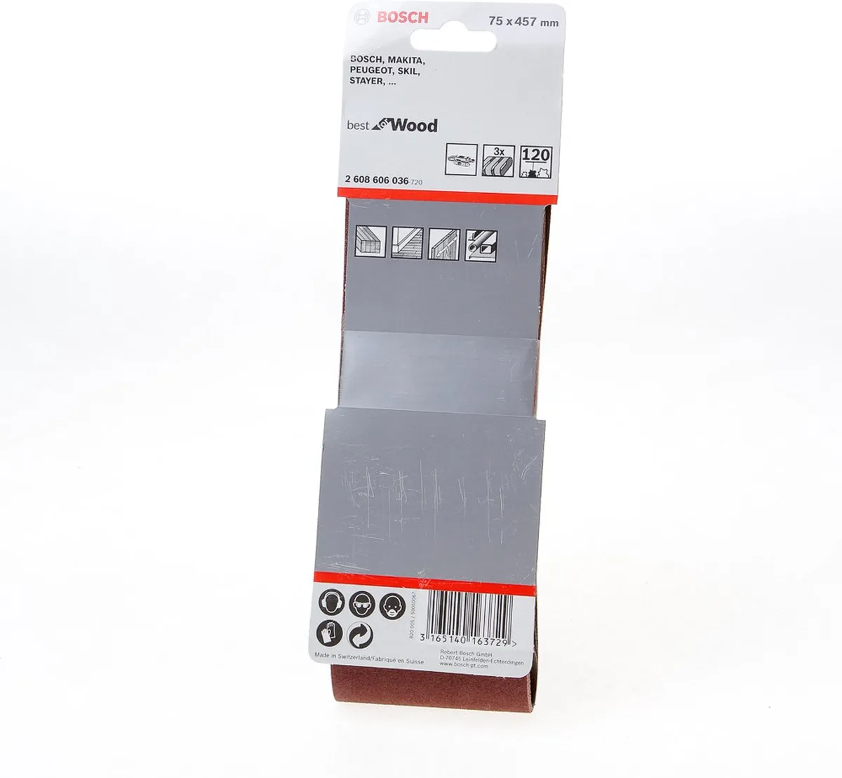 Bosch Professional 3 Banden 75x457mm Best Wood+Paint