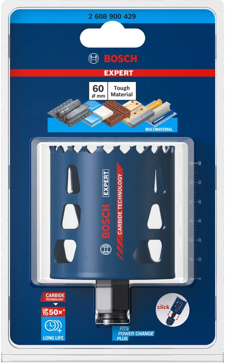 Bosch Professional EXPERT Tough Material Gatzaag 60mm - Metaal - afbeelding 2 van 6