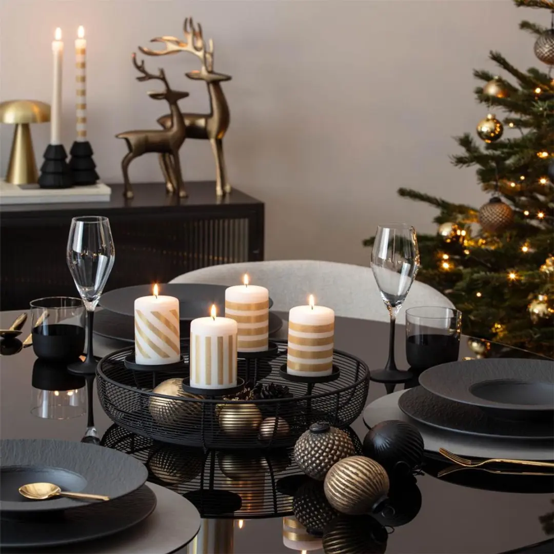 Villeroy & Boch Christmas Chic Adventskrans 36cm - Zwart - afbeelding 3 van 6