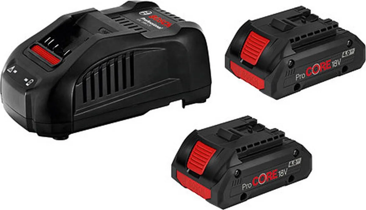 Bosch Professional 18V Starterset ProCORE 4.0Ah - 2x Accu + Lader - afbeelding 6 van 6