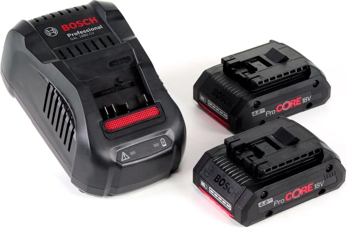 Bosch Professional 18V Starterset ProCORE 4.0Ah - 2x Accu + Lader