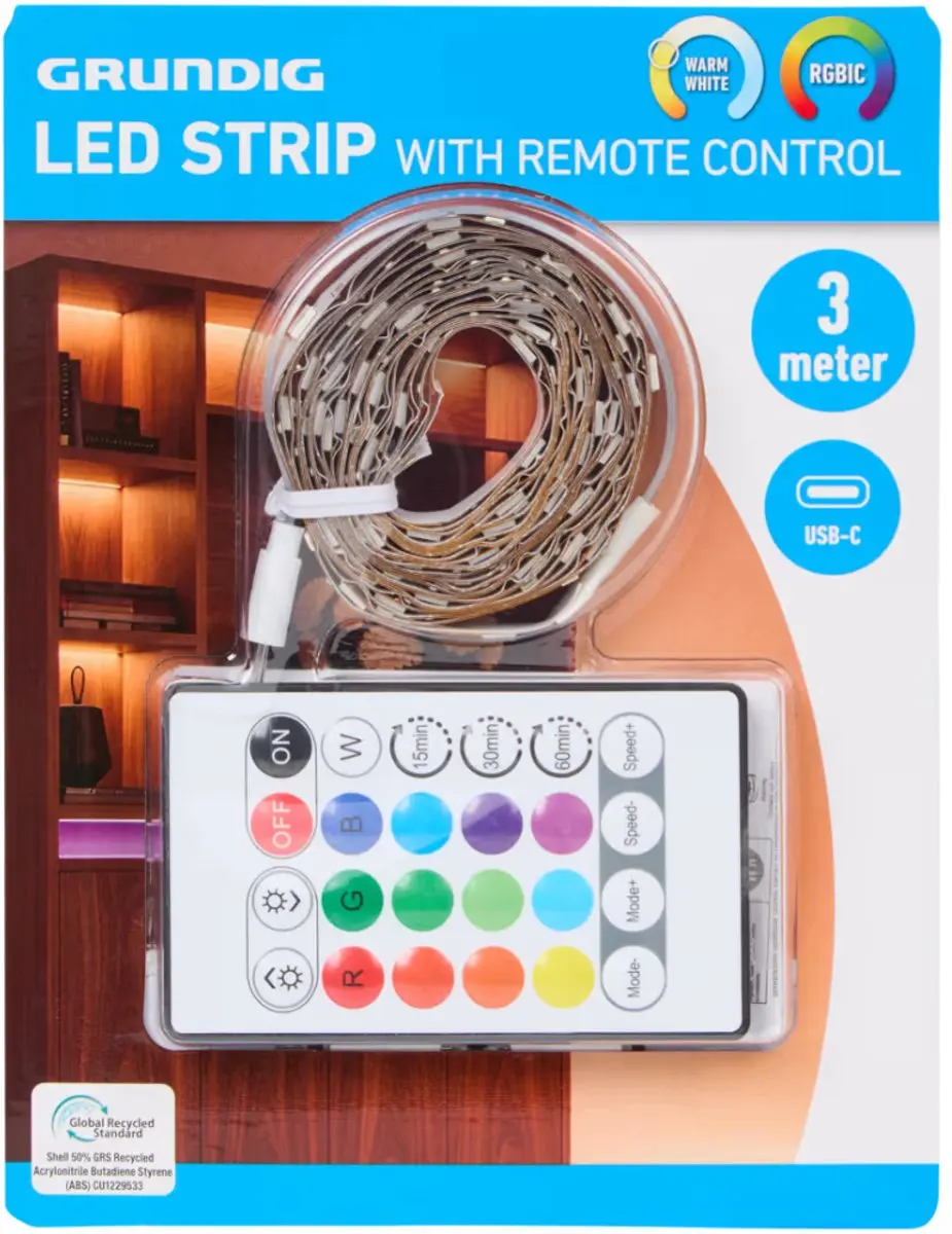 Grundig ledstrip 3 meter