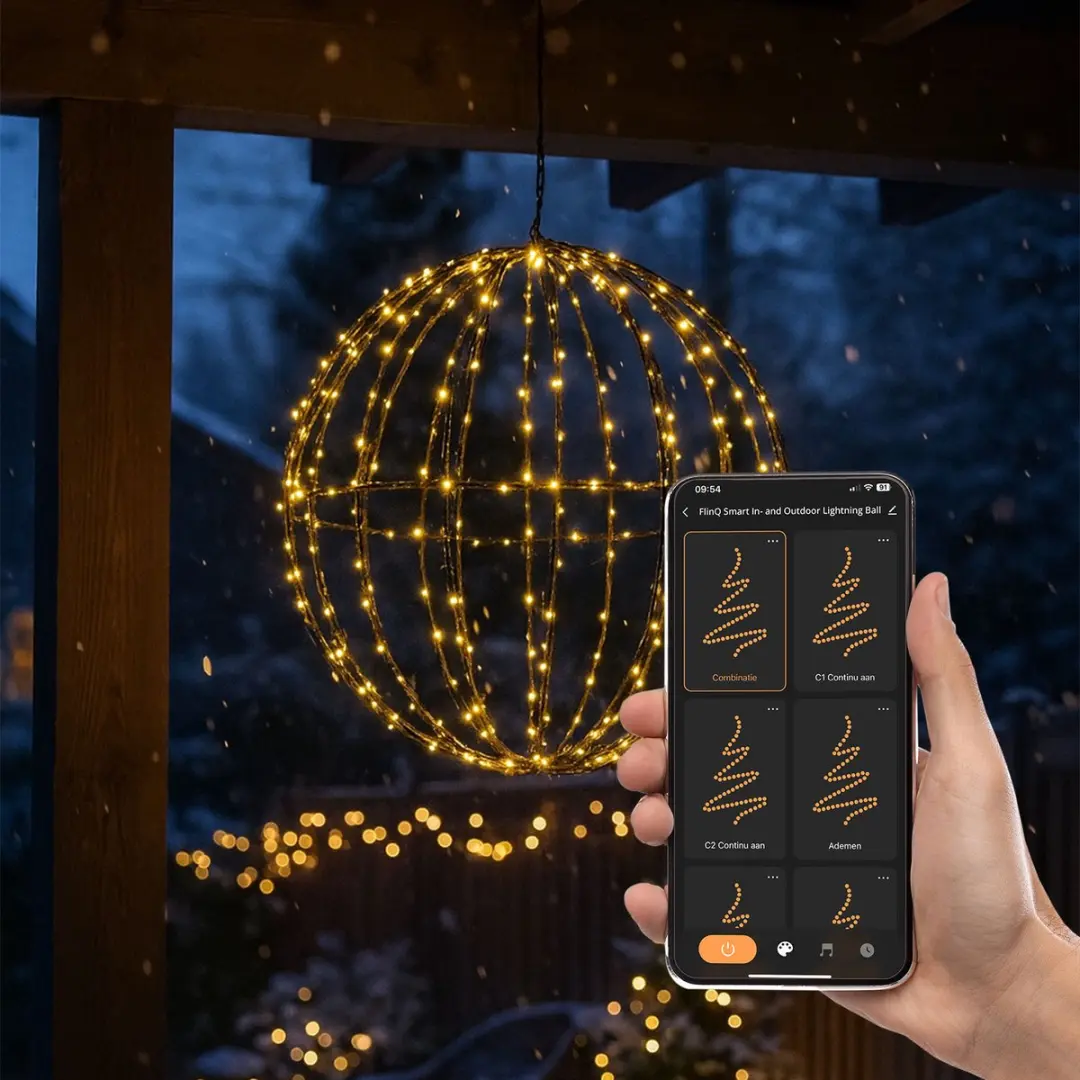 FlinQ Lichtbol Kerstverlichting Buiten Ø30 CM