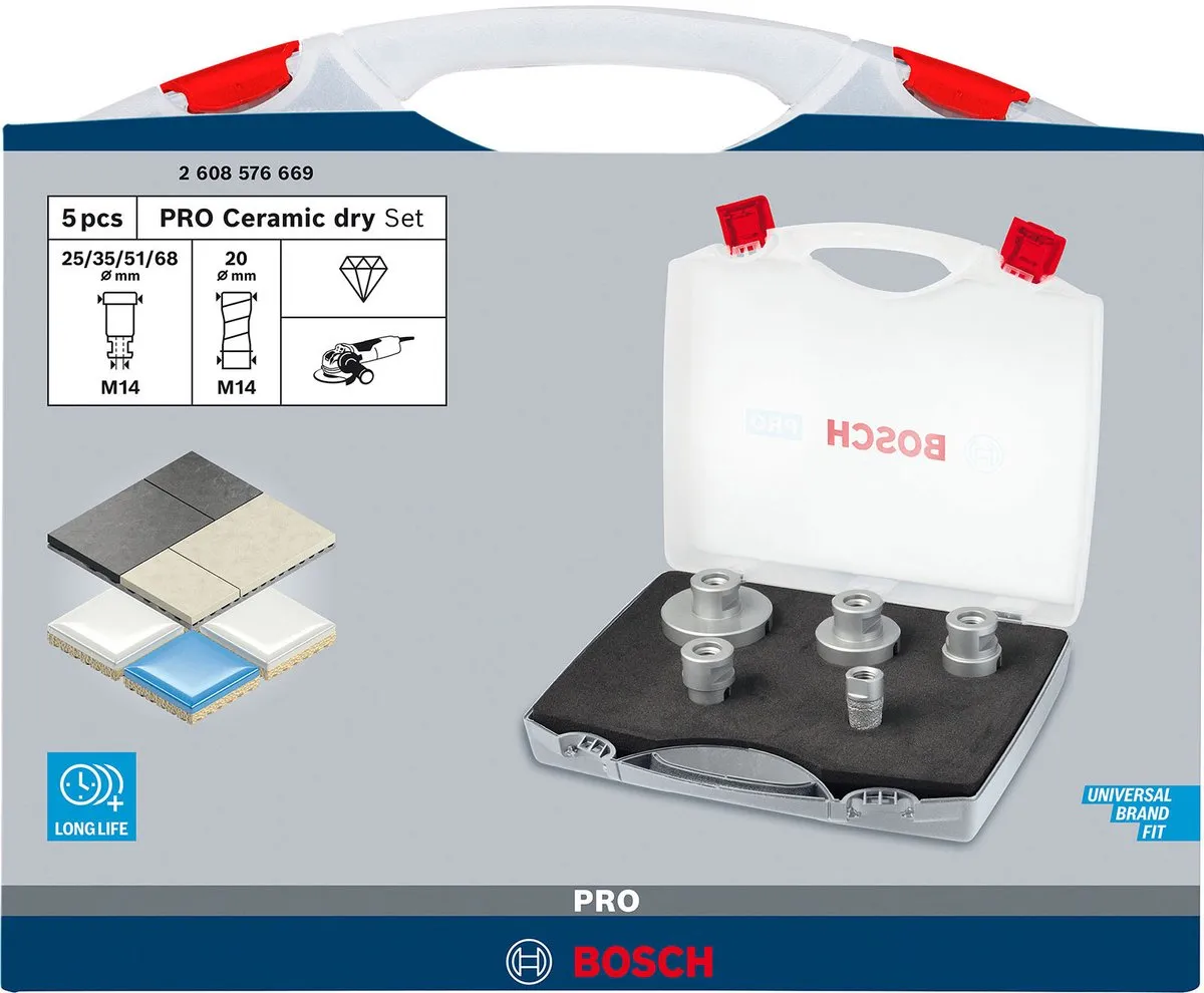 Bosch Professional SET DrySpeed Diamantfreesboor - Hout