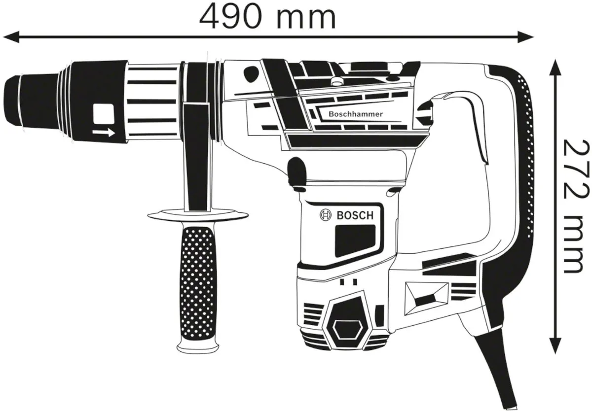 Bosch Professional GBH 5-40 D SDS-Max Boormachine 1100W