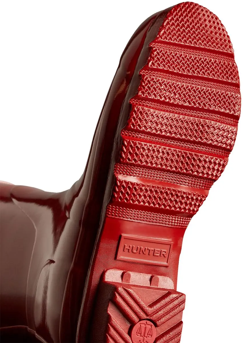 Hunter Women's Original Short Gloss Wellington Boots - Rood 37