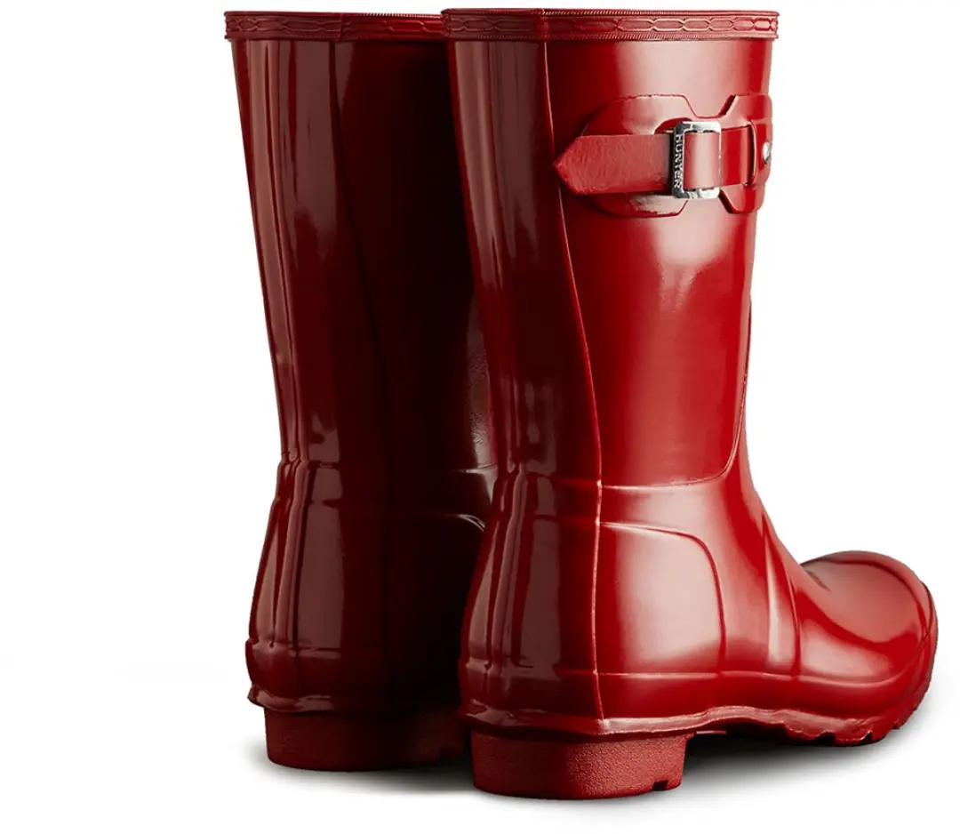 Hunter Women's Original Short Gloss Wellington Boots - Rood 37